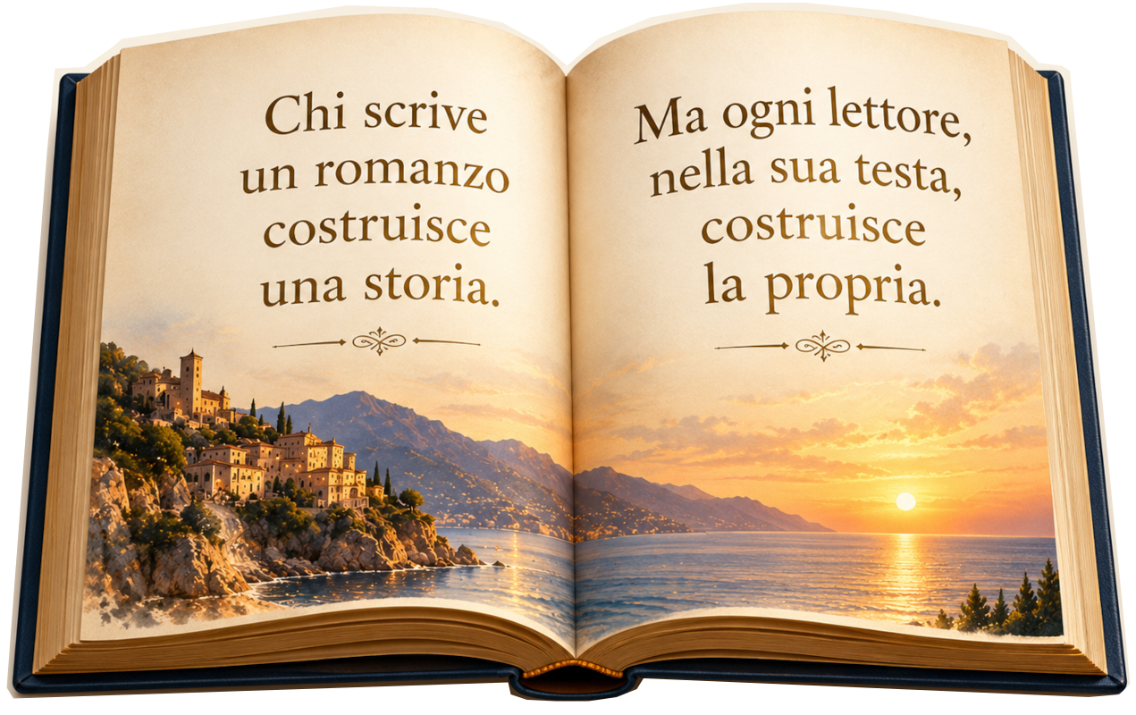 Chi scrive un romanzo costruisce una storia. Ma ogni lettore, nella sua testa, costruisce la propria.